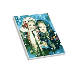 Hello Painting DIY繪畫組 雪中少女 03號+3入 隨機出貨, 混色