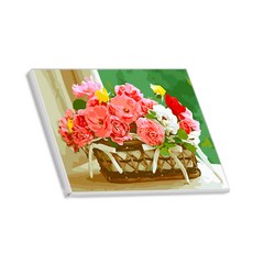 헬로페인팅 반하지오 그림그리기 DIY 도면 꽃바구니시리즈07 + 3p 랜덤 발송, 혼합 색상, 1개