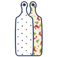 Roem Design 藍色版 雙面料理砧板 八哥鳥淡黃色, 三角點, 1個