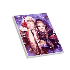 Hello Painting DIY繪畫組 冬季女孩系列款 3入 隨機出貨, 混色