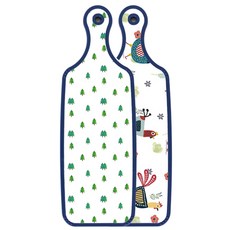 Roem Design Blue Edition 雙面砧板 雞圖案, 松樹藝術, 1個