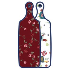 Roem Design Blue Edition 雙面砧板 雞圖案, 玫瑰紅色, 1個