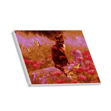 Hello Painting DIY繪畫組 蝴蝶與貓 2號款+3入 隨機出貨, 混色