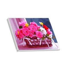 Hello Painting DIY繪畫組 花籃 5號款+3入 隨機出貨, 混色