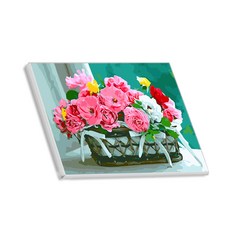 헬로페인팅 반하지오 그림그리기 DIY 도면 꽃바구니시리즈03 + 3p 랜덤 발송, 혼합 색상, 1개