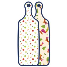 Roem Design 藍色版 雙面料理砧板 八哥鳥淡黃色, 蘋果籽, 1個