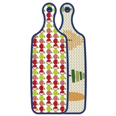 Roem Design Blue Edition 雙面設計上菜砧板 森林圖案2, 蘋果白, 1個