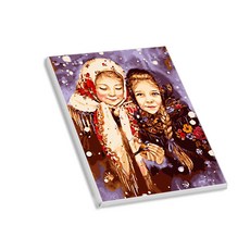 Hello Painting Banjjio繪畫DIY圖紙 冬季少女系列02+3入 隨機出貨, 混色