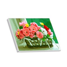 Hello Painting Banjjio畫畫DIY圖紙 花籃系列04+3入 隨機出貨, 混色