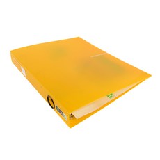 ALPHA Vivid Color Chip D 形環活頁夾 A4 3 孔 3cm, 黃色, 1入