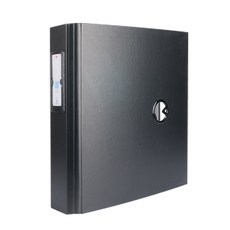 로그인D링바인더 A4 3공 3cm B858-71, 흑색, 1개