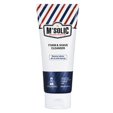 M'solic 泡沫剃須潔面乳, 150ml, 1組