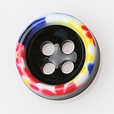 HR大鈕扣 莫斯科鈕扣 NO37 11mm, 混合顏色, 12個