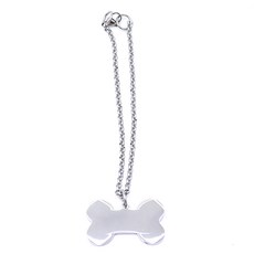 하온펫 뼈다귀 팬던트 중 강아지 목걸이 XXS E, 1개