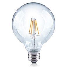 LUMI N 透明LED燈泡26底座SCL G95 6W E26 L827, 黃光, 1顆