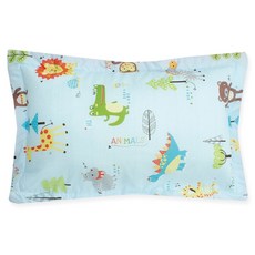 design&Story 孩童印花棉枕頭, 藍色