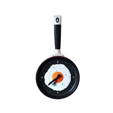 LIVING DUO 荷包蛋平底鍋時鐘, 黃色