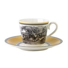 Villeroy&Boch 奧登咖啡杯+碟子, 混色, 1套