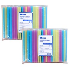 閃耀泡泡茶吸管, 200入, 2個