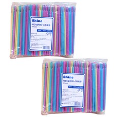 Shine Slush吸管, 500件, 2個