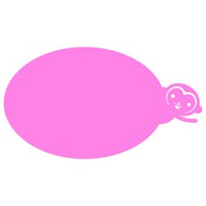 쿠 홈 인테리어 아크릴 메모 보드 MO 61 부착형 소, 1개, 핑크