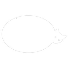 쿠 홈 인테리어 아크릴 메모 보드 MO 59 걸이형 화이트 대, 1개