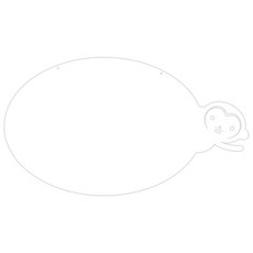 쿠 홈 인테리어 아크릴 메모 보드 MO 61 걸이형 대, 1개, 화이트