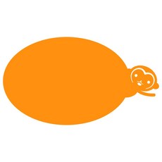 쿠 홈 인테리어 아크릴 메모 보드 부착형 오렌지 대 MO 61, 1개