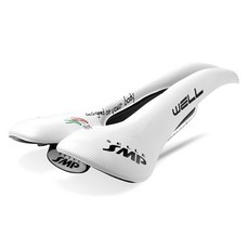 SMP 웰 로드 MTB 출퇴근용 안장, 화이트, 1개