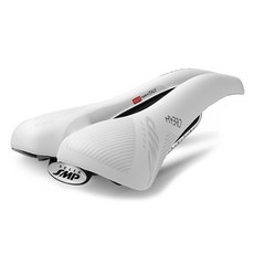 SMP 하이브리드 로드 MTB 출퇴근용 안장, 화이트, 1개