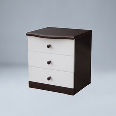 히트가구 코코 라운드 3단 협탁, 웬지