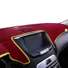 BORN TO ROAD Eco 儀表板避光墊 酒紅色布料 + 黃色線條 + DUB 紙質芳香劑, 大眾汽車, Golf 7代 2013年起