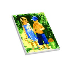 헬로페인팅 직접그리는 그림그리기 DIY도면 시골친구14, 혼합 색상, 1개