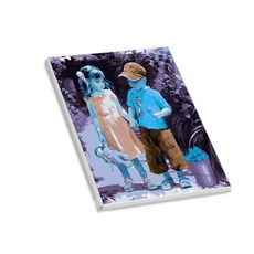 헬로페인팅 직접그리는 그림그리기 DIY도면 시골친구02, 혼합 색상, 1개