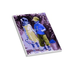 헬로페인팅 직접그리는 그림그리기 DIY도면 시골친구03, 혼합 색상, 1개