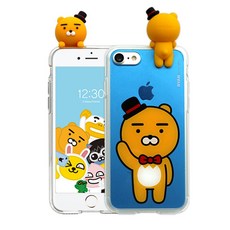 KAKAO FRIENDS 公仔手機殼, Ryan(Party Sky Blue Hat), 1份