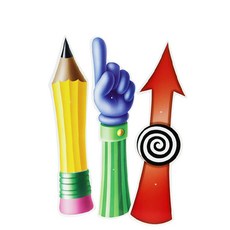 Learning Resources 巨型造型指針磁鐵 3款組, 混色