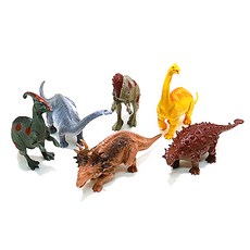 Casby Nature Green Safari Figure 草食恐龍, 1組