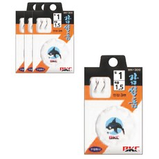 비케이씨 감성돔 카드 흑 채비 BK300, 4개