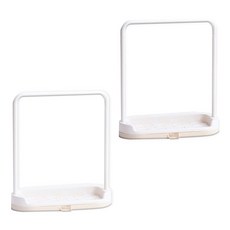 JNC NATURAL COSMETICS 廚房抹布菜瓜布多功能架, 米色, 2個