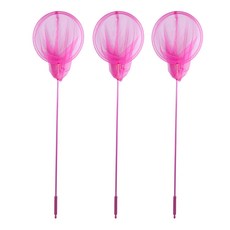 곤충생활 대형 잠자리채 핑크, 3개입