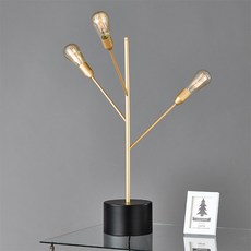 상상조명 데이지 3등 단스탠드, 골드