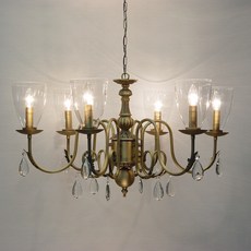 샛별하우스 제르체 6등 샹들리에 C형, 혼합 색상