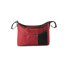 簡約風格嬰兒車收納包, 混色 紅色, 1入