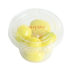 에이치씨엔 투명머핀컵 소 평면뚜껑 50p + 스티커 연인메세지 투명 50p, 1세트