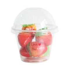 에이치씨엔 투명머핀컵 소 돔뚜껑 50p + 스티커 연인메세지 투명 50p, 1세트