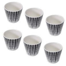 Dear Living藍色竹子燒酒杯, 混色, 6件