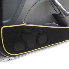 BORN TO ROAD Noblesse 車門飾蓋 第1排 + 第2排 + 黑色面料 + 黃色線條 + DUB 紙質芳香劑, New Grandeur XG 1995~2005年 (第2排有車門燈)