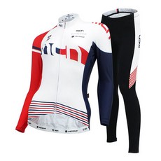 MCN 여성용 네이드 자전거 긴팔 긴바지 세트