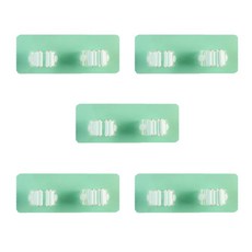 Ants 廚房用品沖孔多功能架, 綠色, 5個